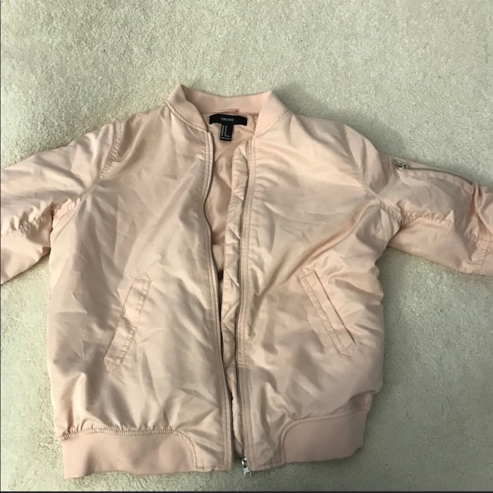 Cream/light pink Bomber jacket